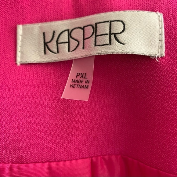 Kasper NWT Pink Open Front Blazer Size PXL - Picture 6 of 9